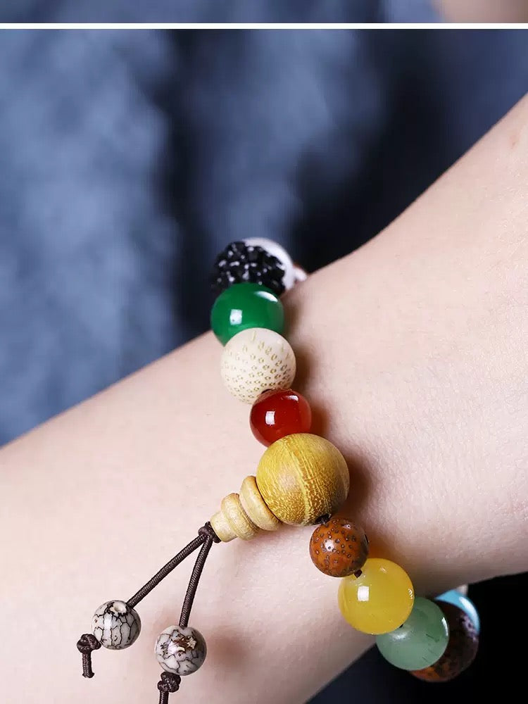 18 seed multi treasure bracelet Bodhi 18 seed 18 seed Buddha bead jewelry Star Moon cultural toys for men and women