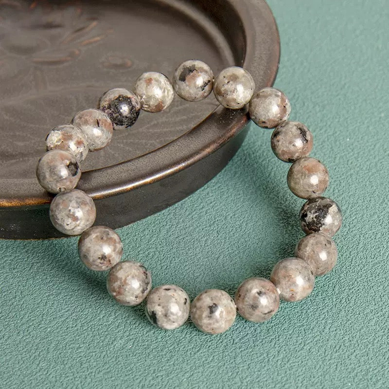 New Style Bracelet Fashion OL Explosive Luminous Natural Flame Stone Solid Color Beaded Bracelet Purple Light Note Luminous