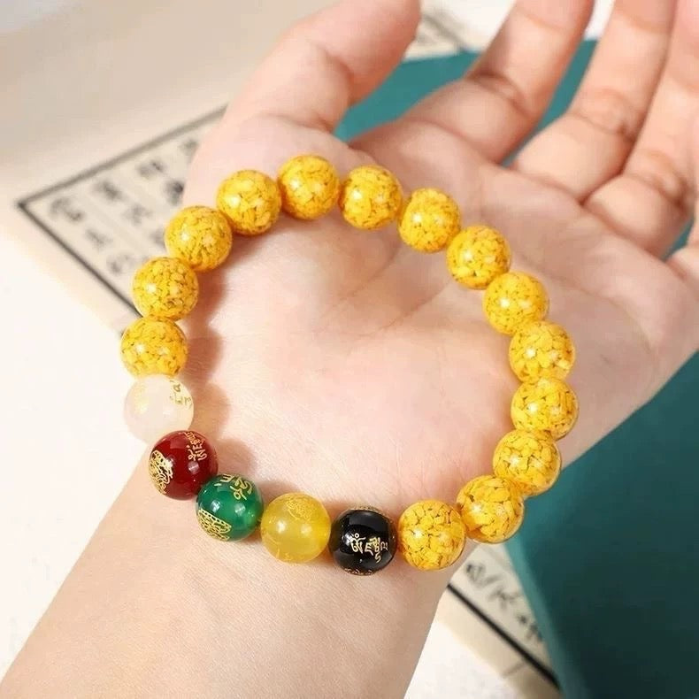 8mm realgar bead five way God of Wealth style for both men and women