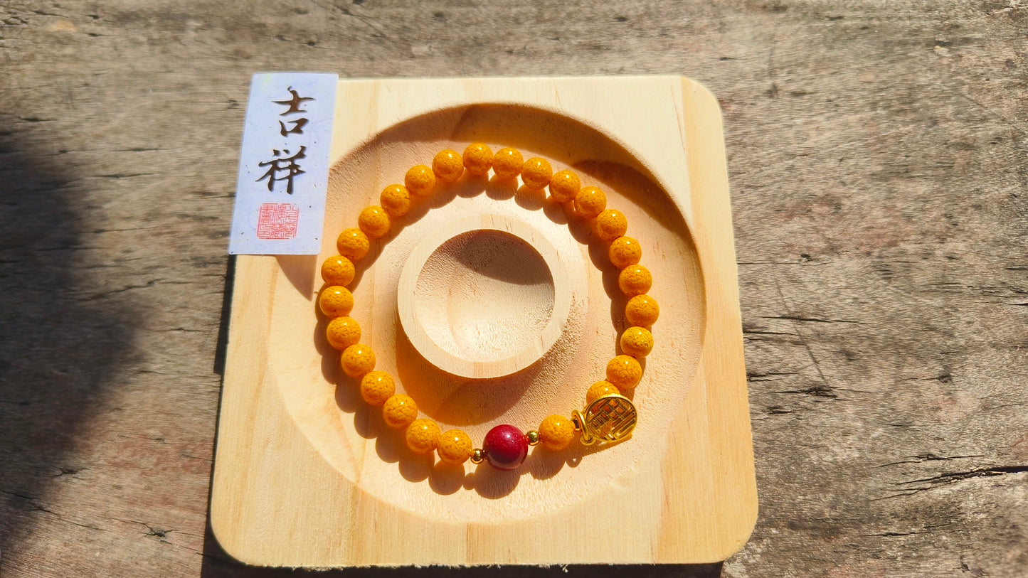 Natural realgar cinnabar braceletđź’•