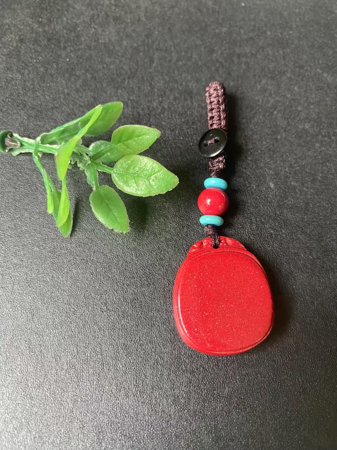 Cinnabar keychain, pendant.