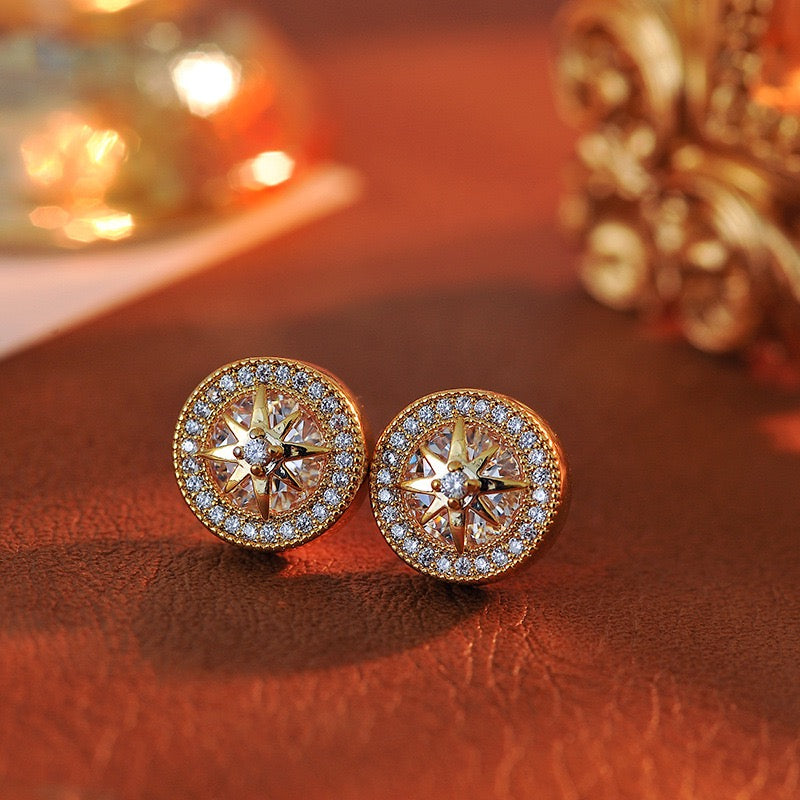 Small and versatile exquisite bracelet set with diamonds, octagonal star, double layered pearl bracelet, feminine fashion accessory