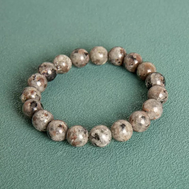 New Style Bracelet Fashion OL Explosive Luminous Natural Flame Stone Solid Color Beaded Bracelet Purple Light Note Luminous