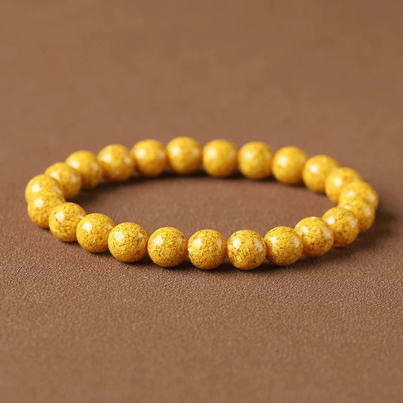 Unisex realgar bracelet, exorcising evil and ensuring safety.