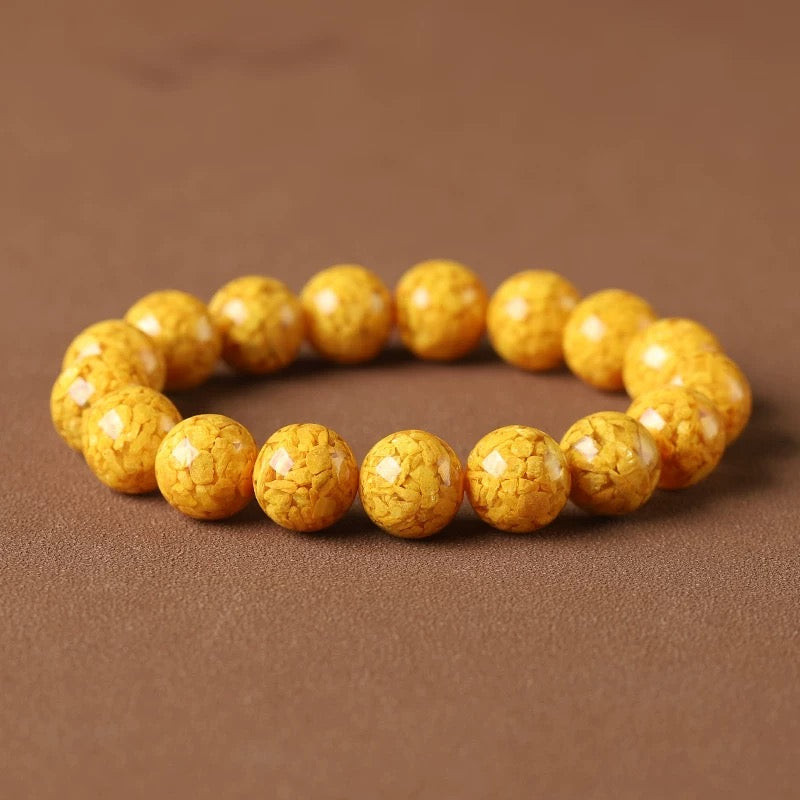 Unisex realgar bracelet, exorcising evil and ensuring safety.