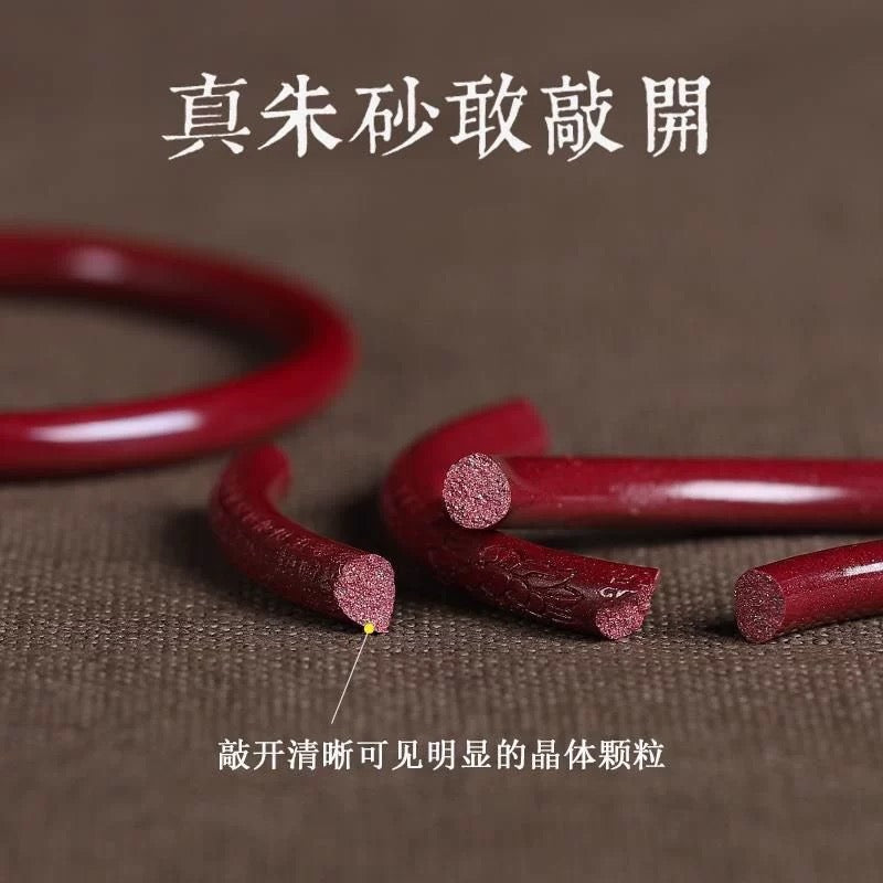 Natural cinnabar fine bracelet，