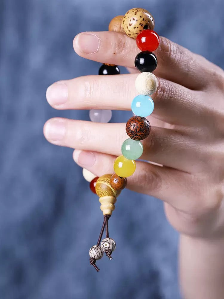 18 seed multi treasure bracelet Bodhi 18 seed 18 seed Buddha bead jewelry Star Moon cultural toys for men and women