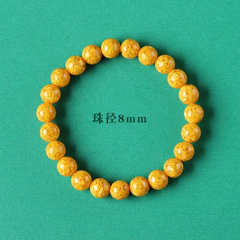 Unisex realgar bracelet, exorcising evil and ensuring safety.