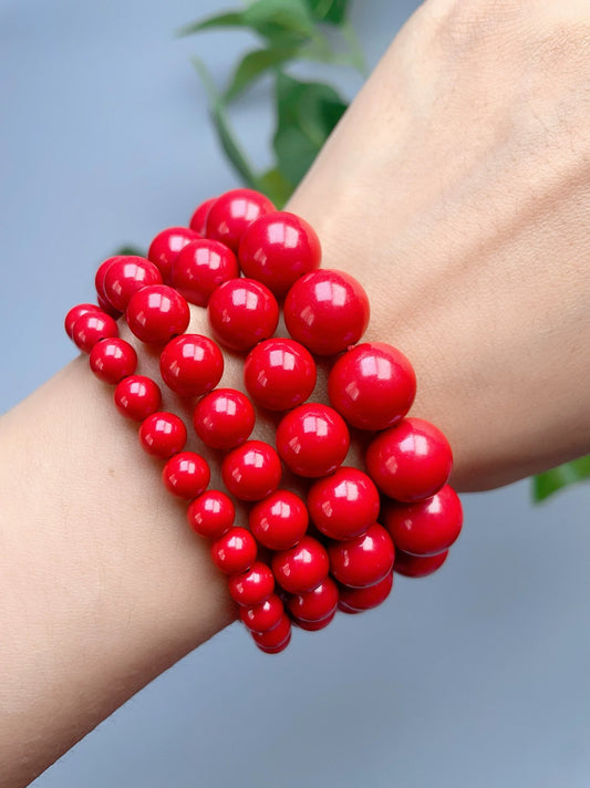 Cinnabar red sand bracelet