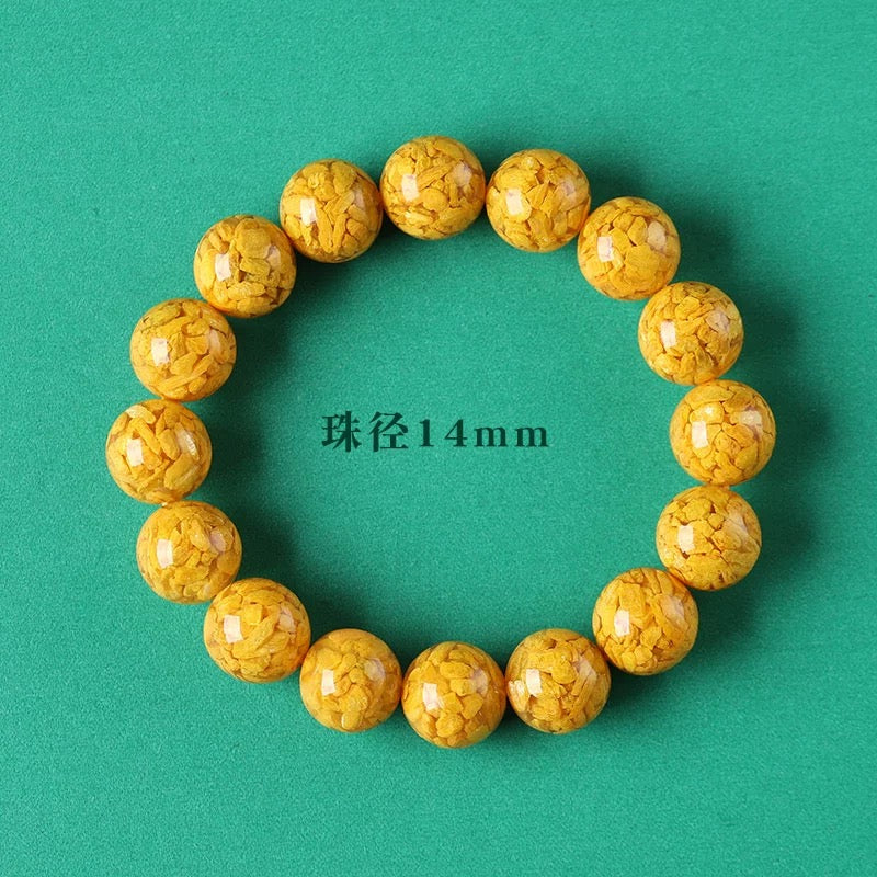 Unisex realgar bracelet, exorcising evil and ensuring safety.