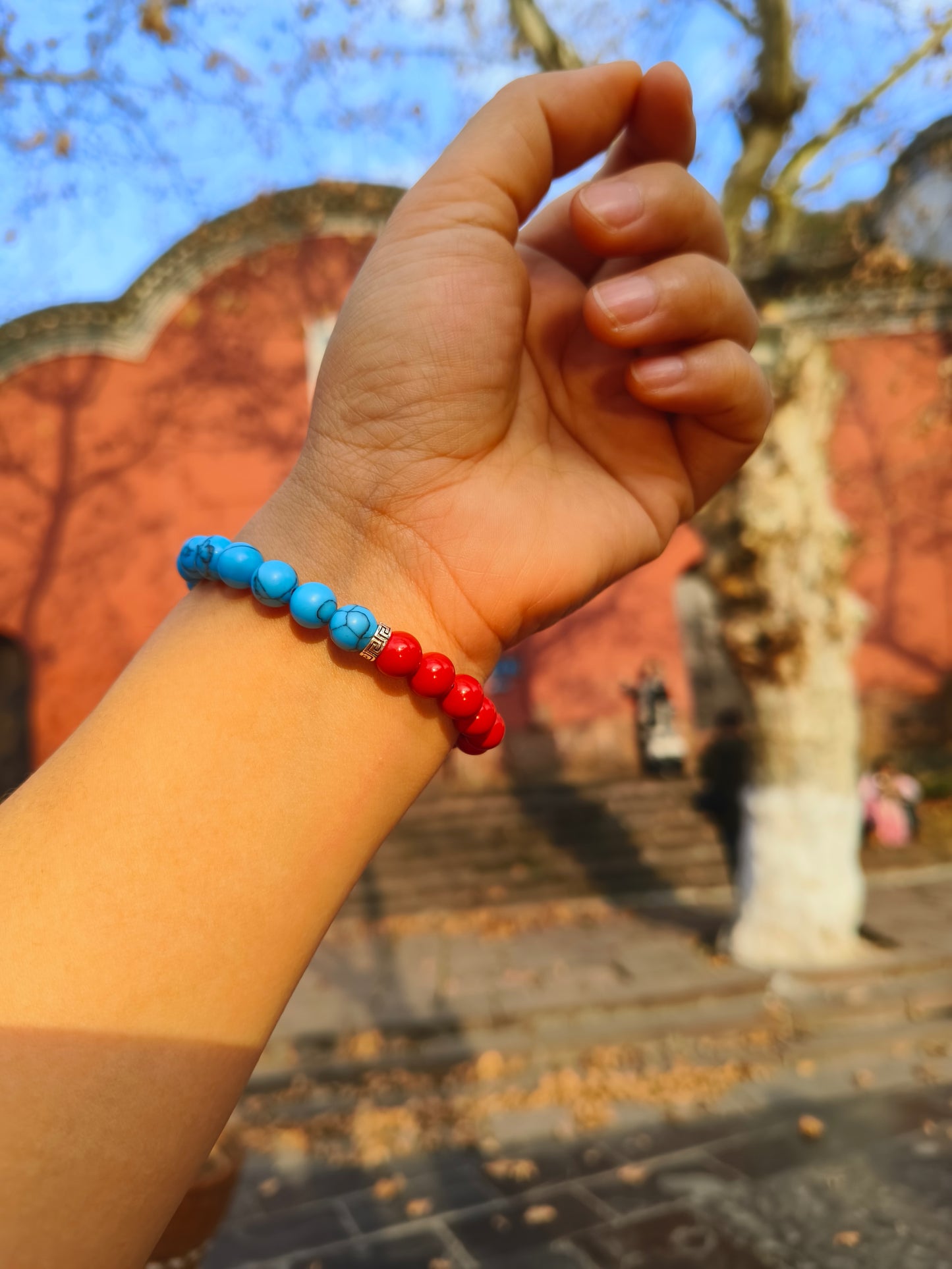 Natural cinnabar red sand bracelets